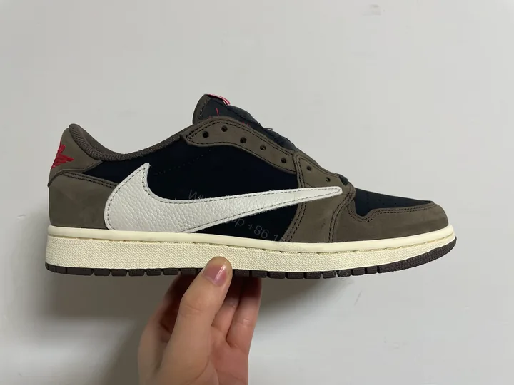 View 1 of Jordan 1 Retro Low OG SP Travis Scott Mocha
