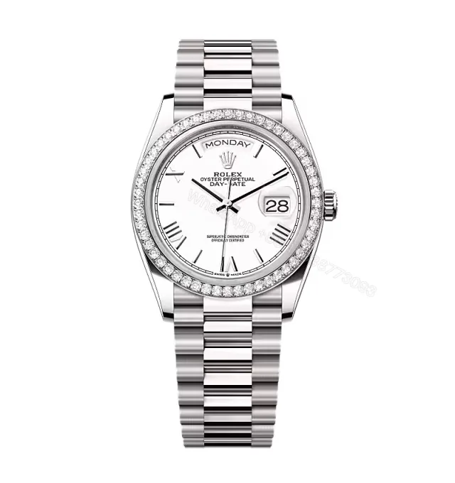 View 1 of Superclone Rolex Day-Date White Dial 128349rbr-0043 36 mm