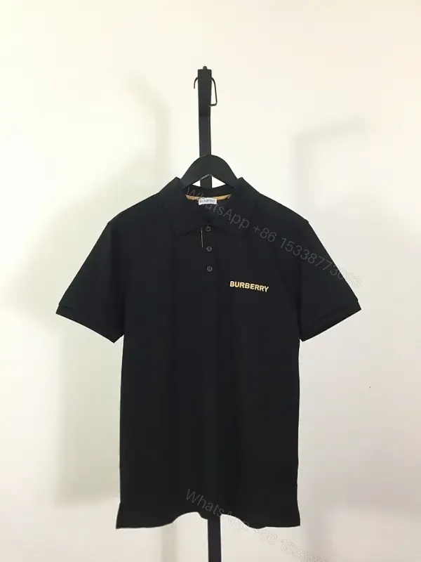 View 1 of Black Cotton Polo | Subtle Luxury, Everyday Utility, Regular Fit