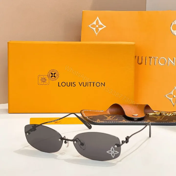 View 1 of Bold Modern Luxury Sunglasses with LV Detailing