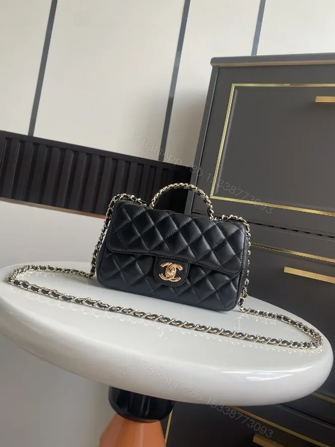 View 1 of Quilted Lambskin Bag: Classic Luxury, Compact Crossbody