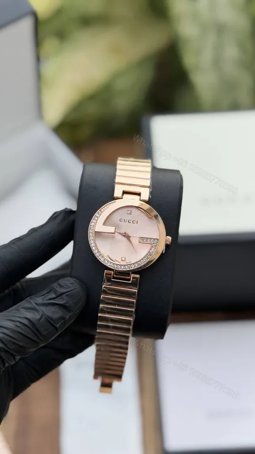 View 1 of First Copy Gucci G-Timeless Rose Gold Pink Dial Women’s Analog Watch