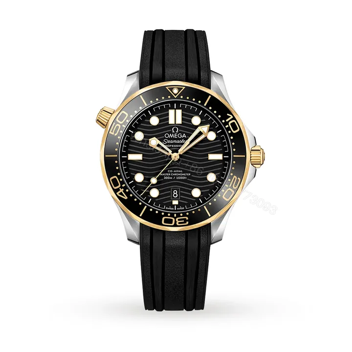 View 1 of Omega Seamaster Diver 300m Co-axial Master Chronometer Black Gold 42mm