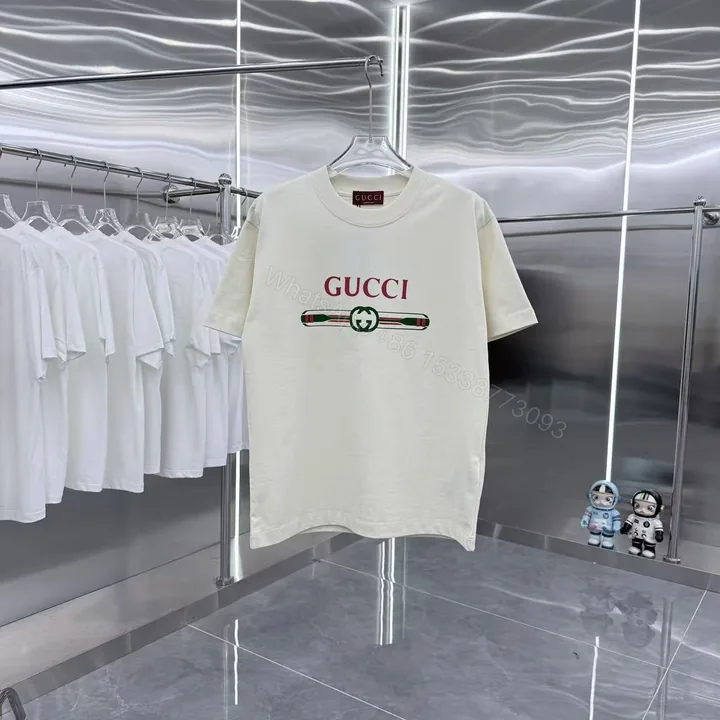 View 1 of Gucci原單白色短袖T 經典腰帶綠紅綠配色LOGO設計 永不退流行