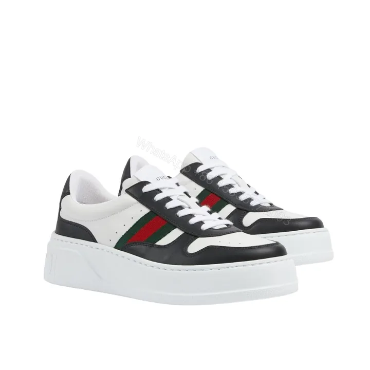 View 1 of Gucci Women Chunky Trainers Black And White
