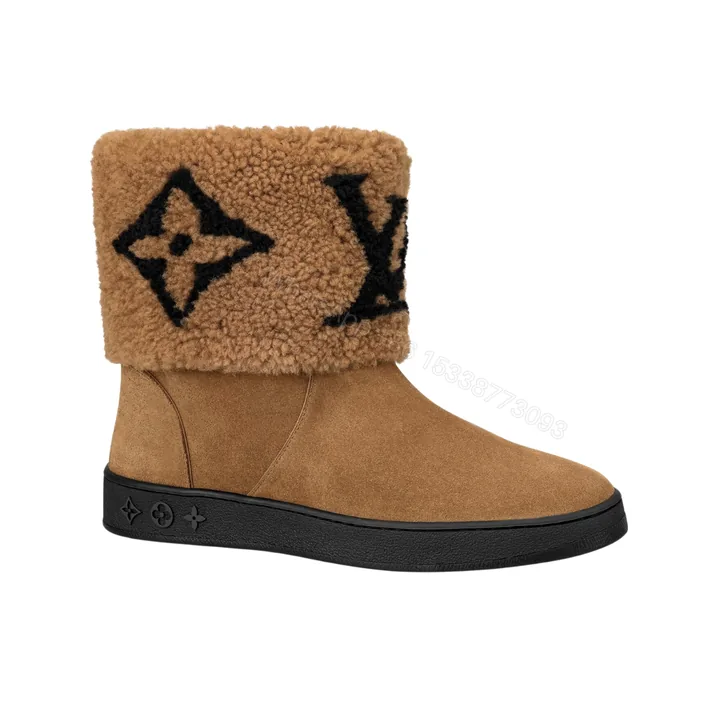 View 1 of LOUIS VUITTON SNOWDROP FLAT ANKLE BOOT BROWN