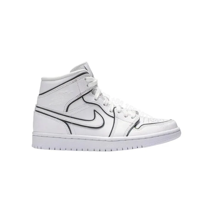 View 1 of Air Jordan 1 Mid “Iridescent Outline” Sneakers