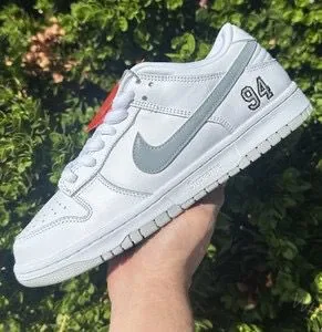 View 1 of FIRST COPY NIKE SB DUNK 94 WHITE GREY FOR MEN