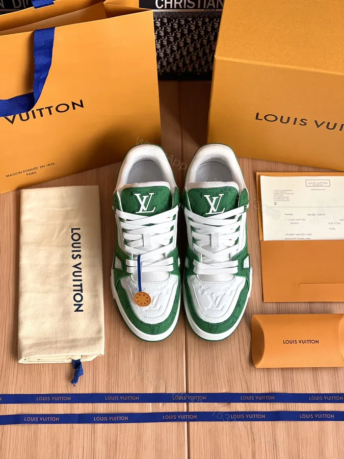View 1 of LV A貨綠色LV Trainer運動鞋人氣款百搭時尚潮流高質感鞋履