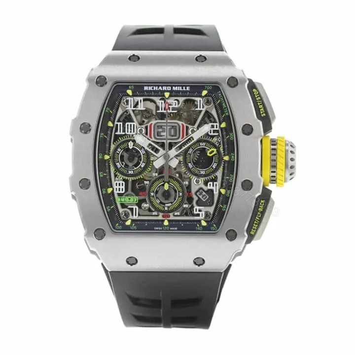View 1 of Richard Mille RM 011-03 Super Clone : Titane Automatic Flyback Chronograph