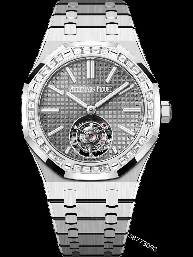 View 1 of Replica AP Royal Oak White Gold Diamond Bezel 41mm
