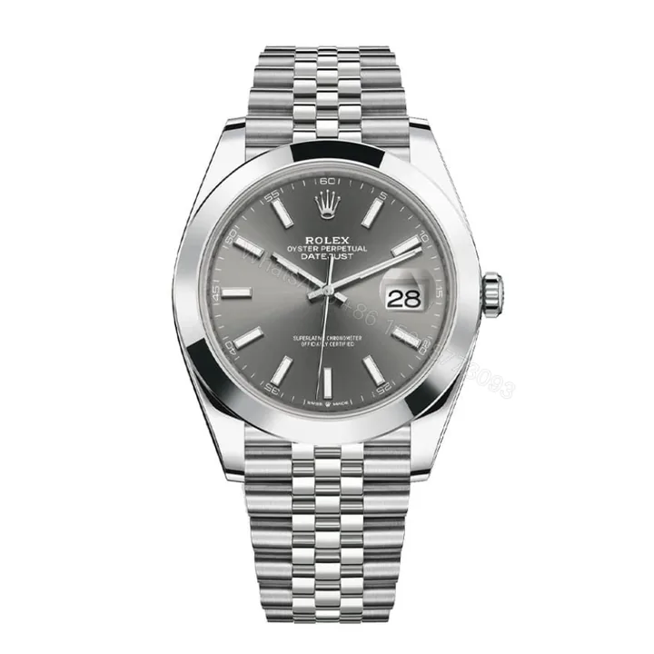 View 1 of Rolex Datejust 126300 Stainless Steel Grey Dial Super Clone