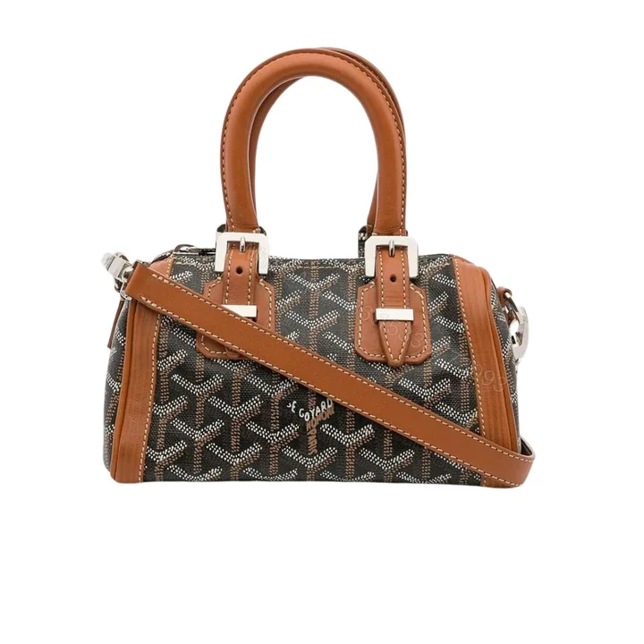 View 1 of GOYARD GOYARDINE CROISIERE MINI BLACK TAN 19CM