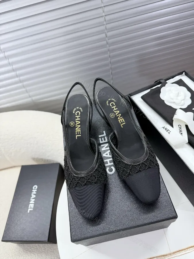View 1 of Sleek Knit Slip-On Heels: Textured Comfort, Black Dress Heel