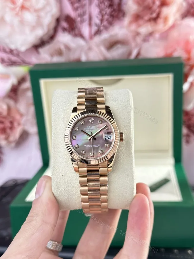 View 1 of Datejust 178275 31mm Super Clone Rose Gold Mother Of Pearl Dial