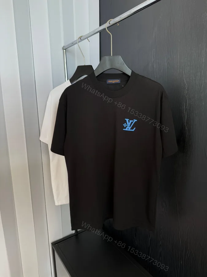 View 1 of LV A貨黑色藍Logo短T 都會風刺繡潮搭男裝