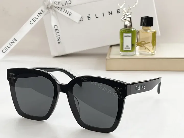 View 1 of Bold Square Black Acetate Sunglasses â€” Designer-Inspired Luxury