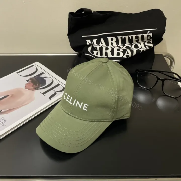 View 1 of Olive Cotton-Blend Cap: Subtle Luxury, All-Day Comfort