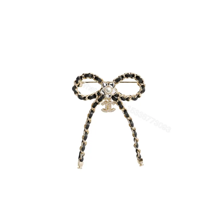 View 1 of Chanel Brooch Metal Glass Pearls And Strass Gold
