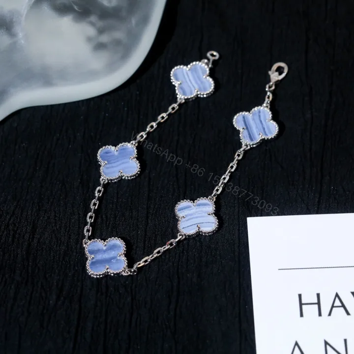View 1 of 高仿首飾VanCleef&Arpels*RD34700紫玉髓白金手鏈