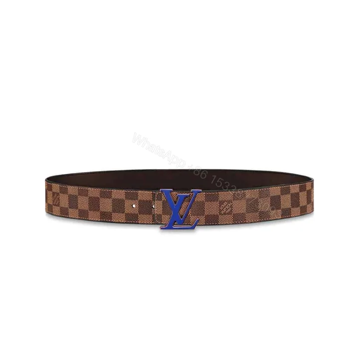 View 1 of LOUIS VUITTON INITIALES 40MM REVERSIBLE DAMIER EBENE CANVAS BELT – B85