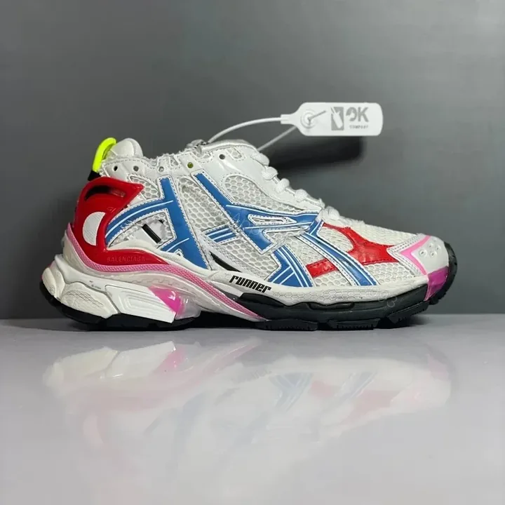View 1 of Balenciaga Runner White Red Blue Pink