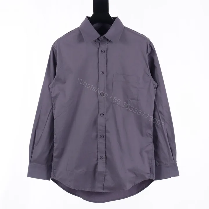 View 1 of 高仿Balenciaga*FW24系列671663純色長袖襯衫