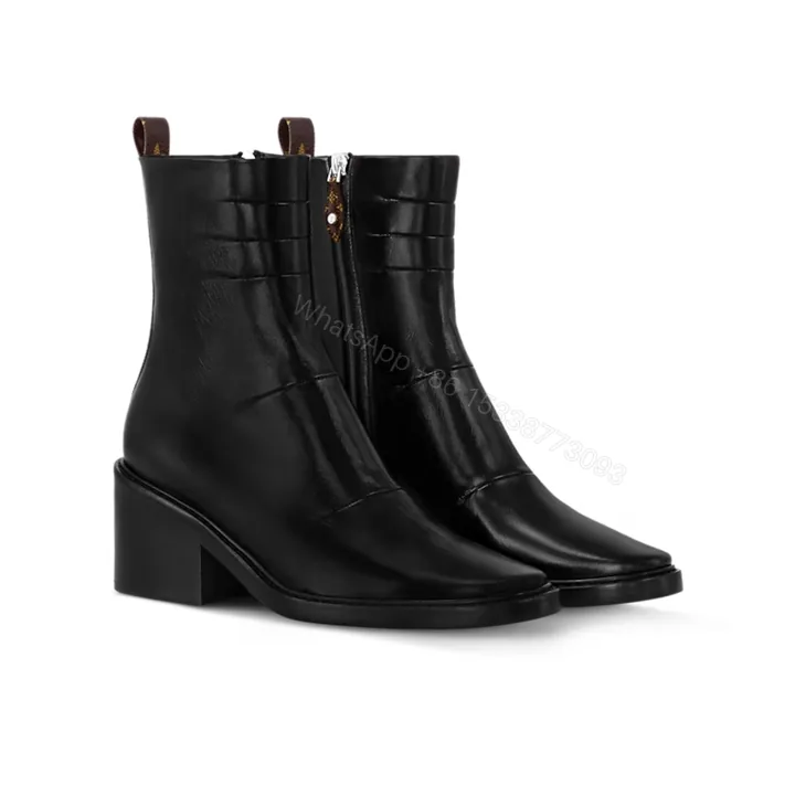View 1 of LOUIS VUITTON JAZZ BOOTS LAMBSKIN BLACK 1ADBJ9