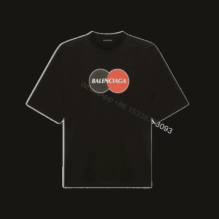 View 1 of BALENCIAGA UNIFORM LARGE FIT T-SHIRT IN BLACK VINTAGE JERSEY – BB40