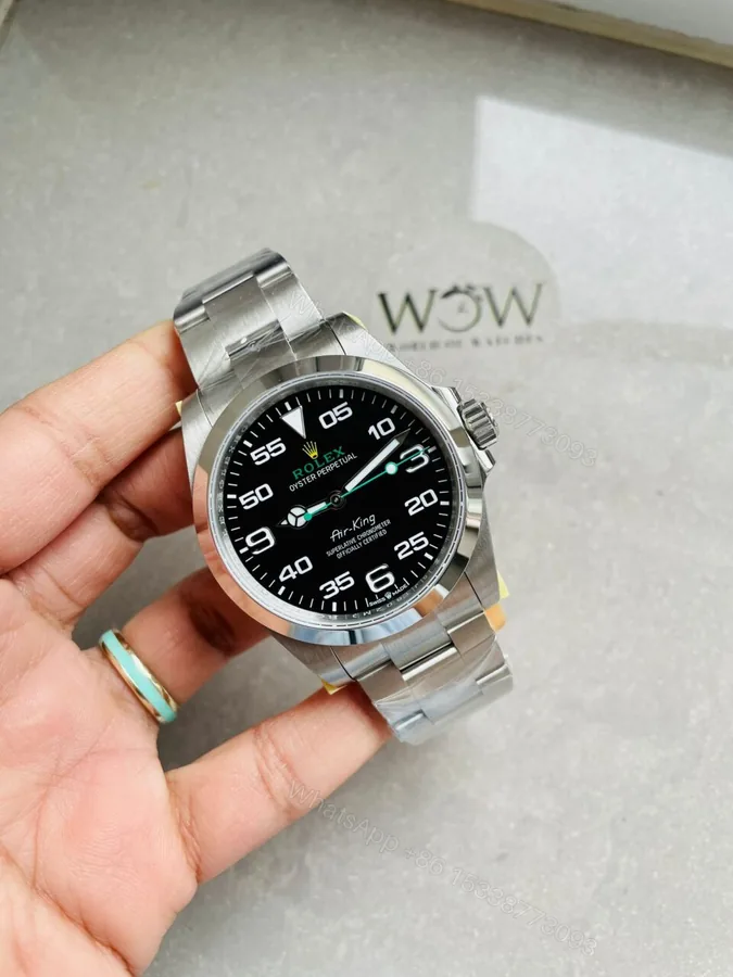 View 1 of JVSF Factory 1:1 Rolex Air-King 40mm 126900 904L SS Black Dial VR3230