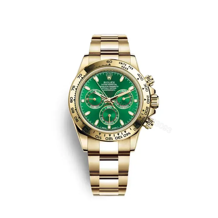 View 1 of Rolex Daytona Yellow Gold Cosmograph Green Dial | Master Copy Watches