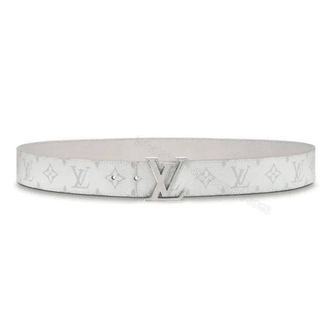 View 1 of LOUIS VUITTON MEN’S INITIALES 40MM REVERSIBLE BELT WHITE – B127