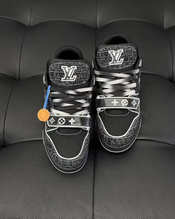View 1 of Bold Monogram Luxe Sneakers: Signature Comfort High-Tops