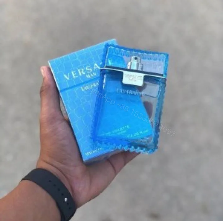 View 1 of First Copy Versace Pour Homme Blue Eau De Toilette Premium Long Lasting Fragrance For Men