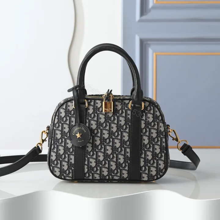 View 1 of 高仿Dior*Vibe系列M134M929保齡球手袋印花中號免檢版