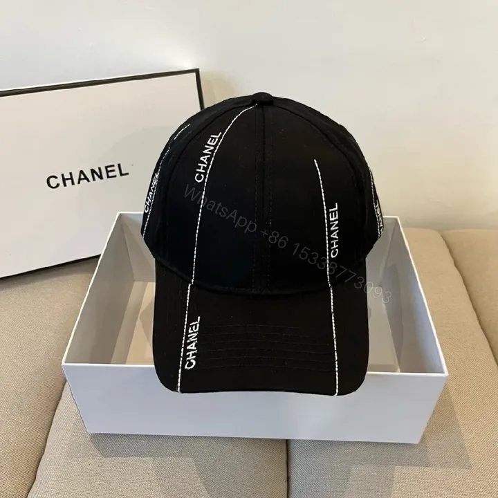 View 1 of Sporty Luxe Cap with Signature Detailing Cap, Minimalist, Designer-Inspired, Luxe Stitching Cap