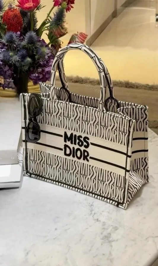 View 1 of First Copy Miss Dior Graffiti Book Large Tote – Premium Imported Quality