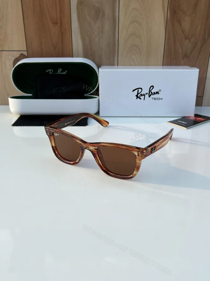 View 1 of FIRST COPY Rayban 0502 tiger brown sunglasses