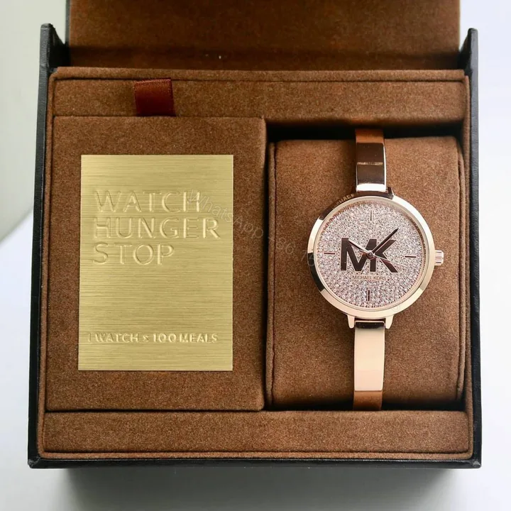 View 1 of First Copy Michael Kors Charley Pave Copper Watch For Women