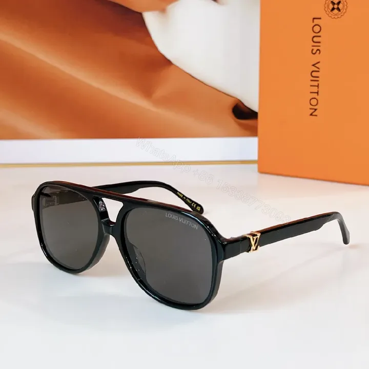 View 1 of Bold Glasses: Black Acetate, Polarized, Designer-Style Sunglasses