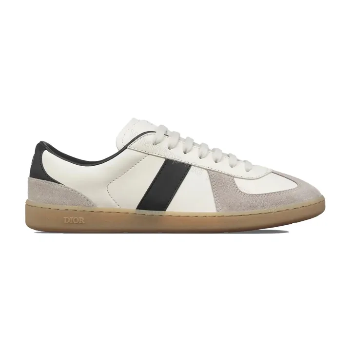 View 1 of DIOR B01 MATCHPOINT SNEAKERS BLACK AND WHITE SMOOTH CALFSKIN WITH GRAY SUEDE – CD225