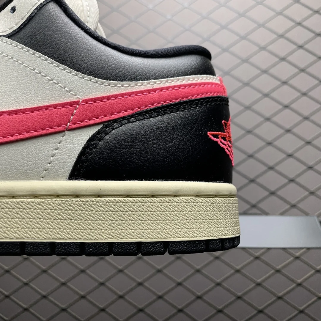 Air Jordan 1 Low | Pale Ivory / Black / Muslin / Racer Pink | DC0774-107