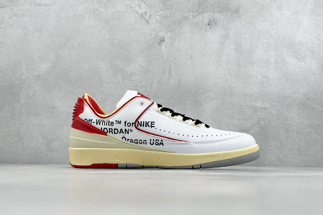 Air Jordan 2 Low | Off-White White and Varsity Red | DJ4375-106
