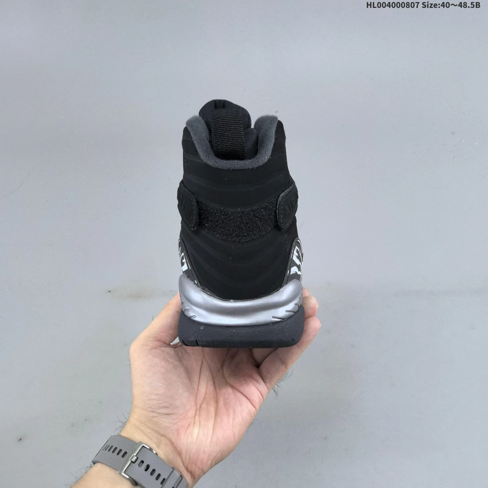 Air Jordan 8 High | Chrome Black and Light Graphite | 305381-007