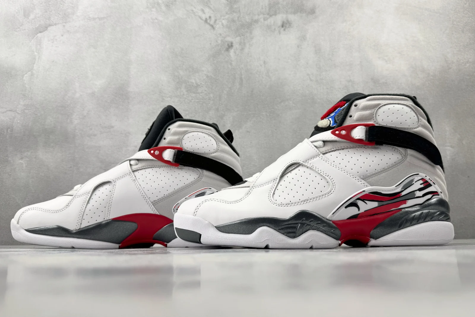 Air Jordan 8 High | White and True Red | 305381-100