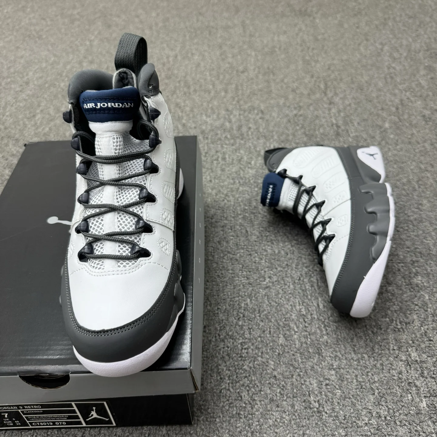 Air Jordan 9 High | Flint Grey and French Blue | HV4794-100