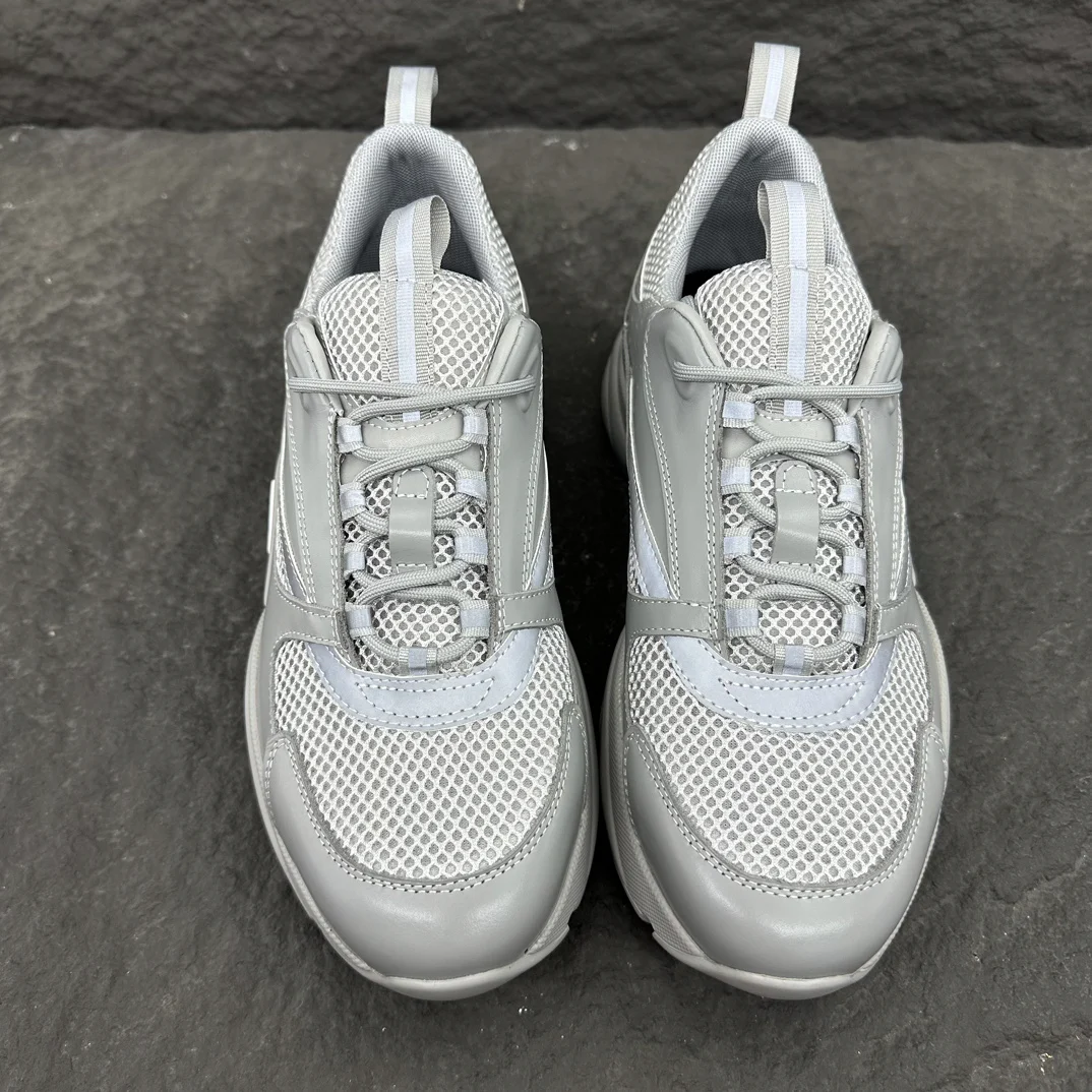 Dior B22 Sneaker | Grey Mesh and Silver Technical Fabric