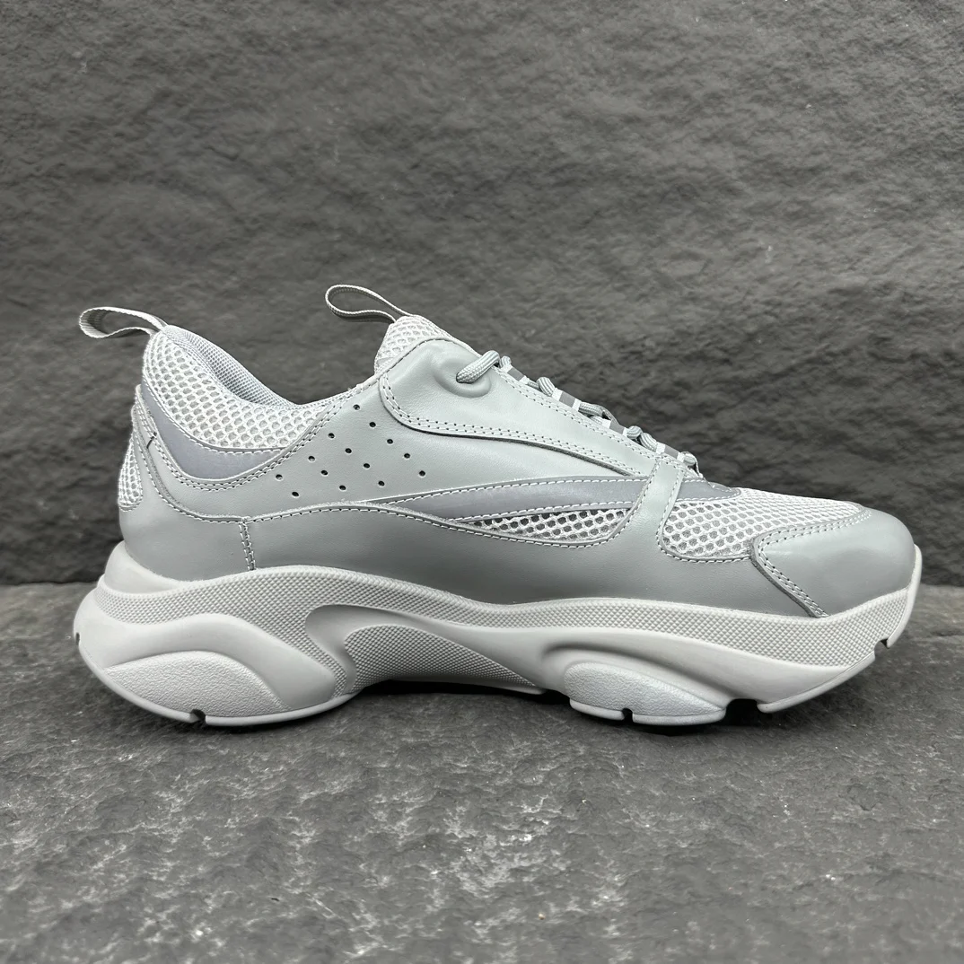 Dior B22 Sneaker | Grey Mesh and Silver Technical Fabric