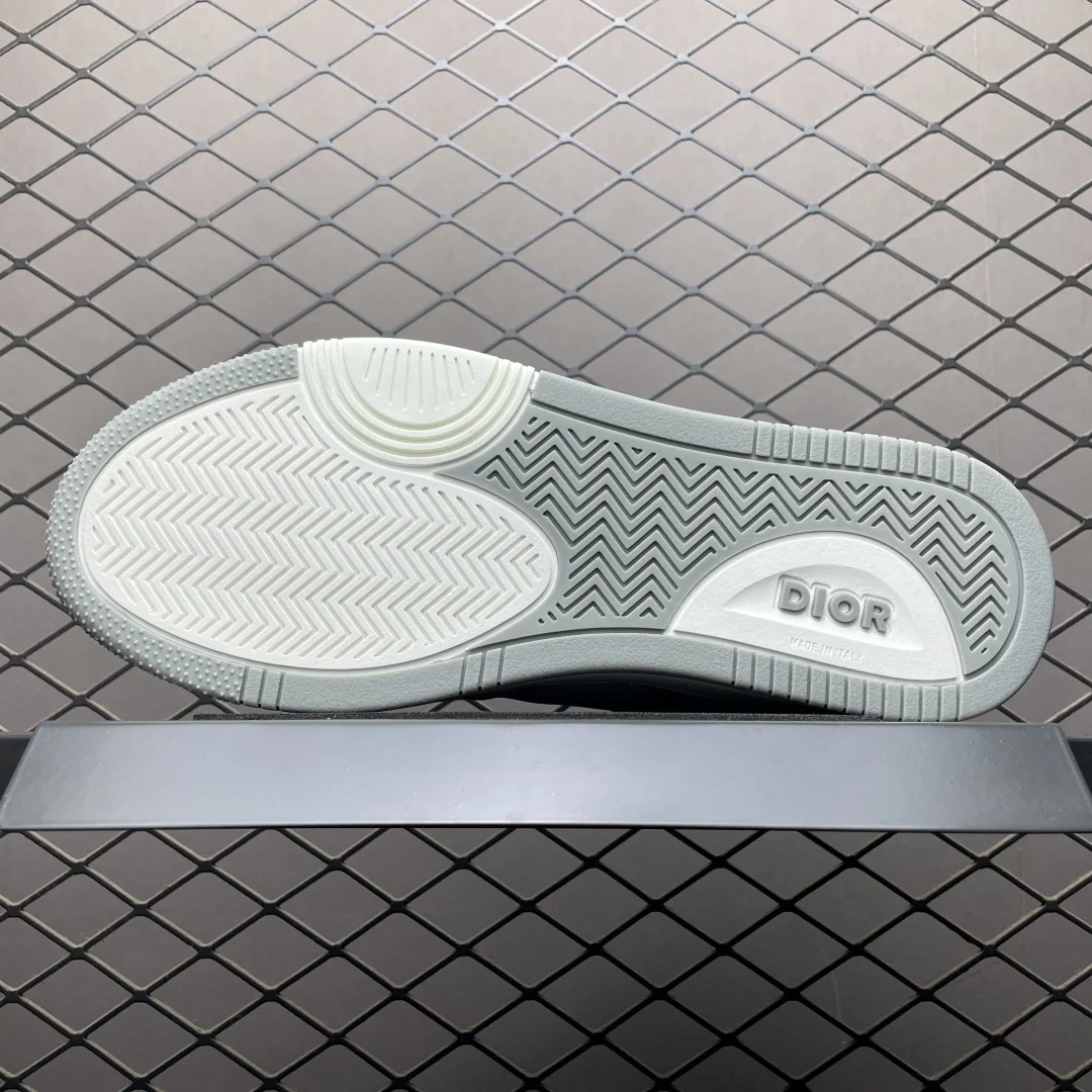 Dior B27 Uptown Low-Top Sneaker | White Calfskin with White Oblique