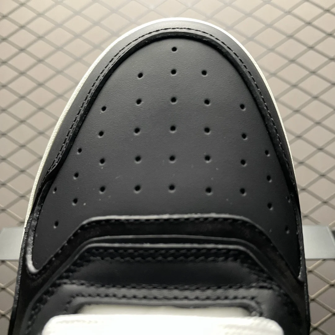 Dior B27 Uptown Low-Top Sneaker | Black Calfskin with Beige and Black Oblique